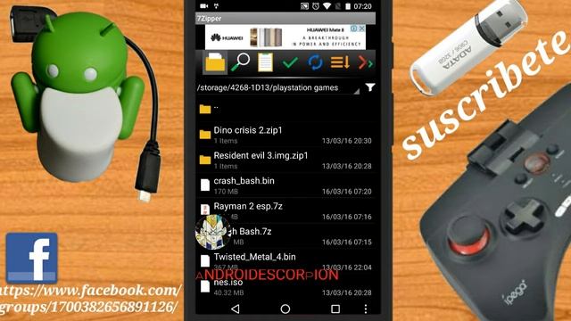 Como descomprimir roms y archivos .7z .rar .zip desde ANDROID смотреть онлайн