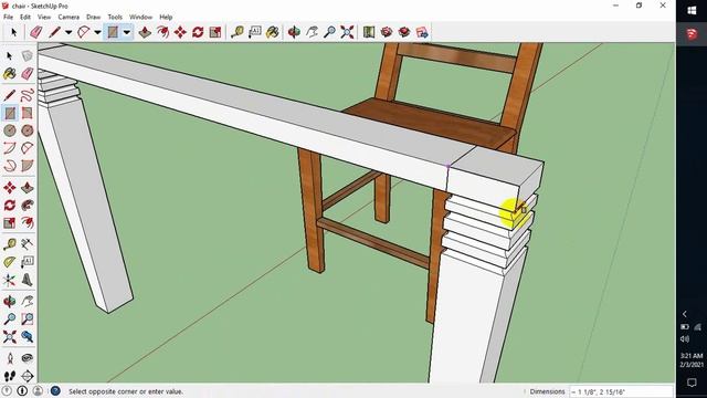 Sketchup basic 3D Bangla tutorial | How to build a table in SketchUp смотреть онлайн