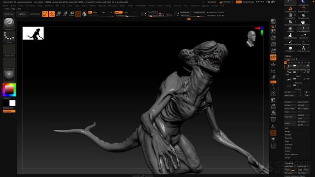 08. Symmetry Tools in ZBrush (1) смотреть онлайн
