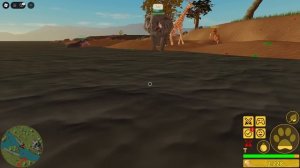 Играю на бегемоте 1 часть!!!Savannah Live в Roblox