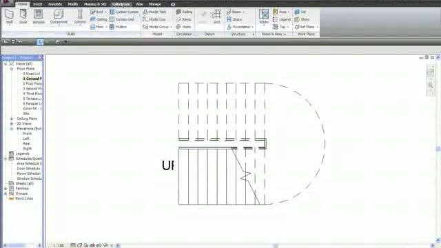 Revit 2010 Create Stair Railing смотреть онлайн