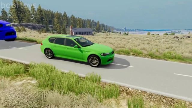 Giant & Small Cars vs Giant Pit – BeamNG.Drive смотреть онлайн