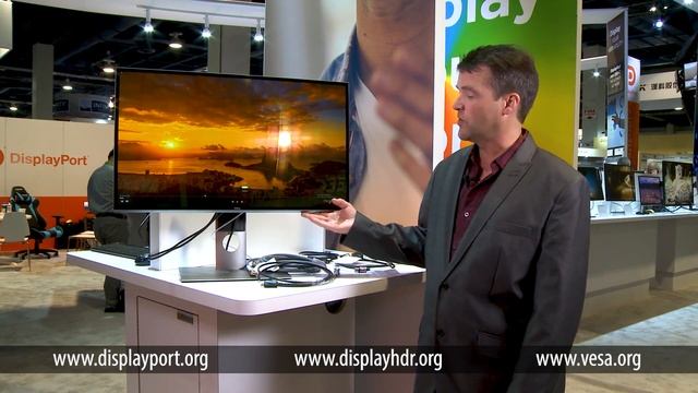 VESA DisplayPort 8K Cable CES 2018 смотреть онлайн