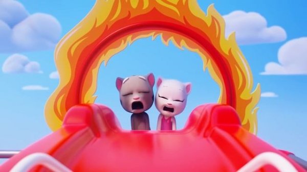 Погоня за Енотовыми! | Говорящий Том: погоня героев | Компиляция мультиков