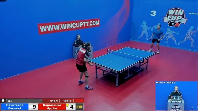 Нечитайло Евгений 3-0 Дорошенко Артём Восток 3 WIN CUP 03.07.2020 Прямой эфир Зал 3 смотреть онлайн