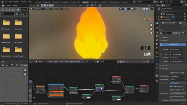 Blender Stylized REALTIME MESH FIRE TUTORIAL смотреть онлайн