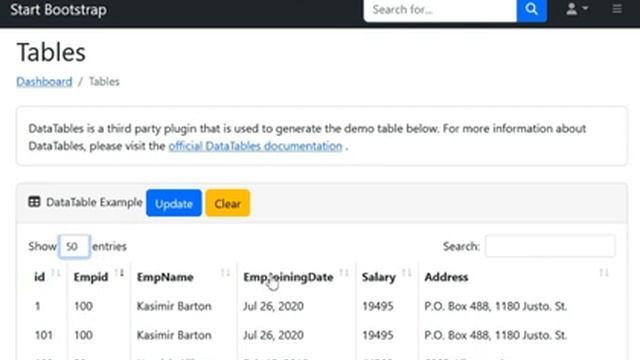 Как работать с JS (плагин dataTable) из Lazarus приложени смотреть онлайн