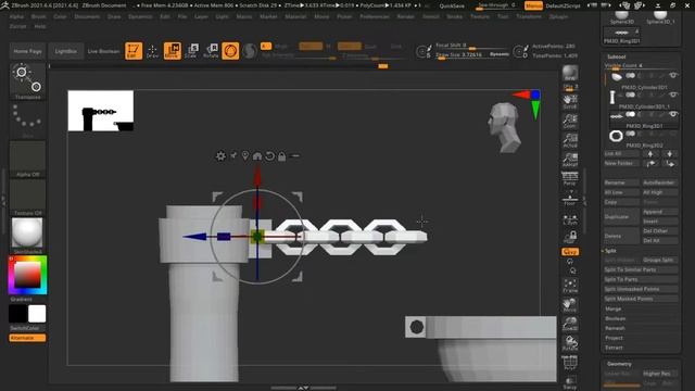 ZBRUSH LOWPOLY MODELING WITH ZMODELER BRUSH смотреть онлайн