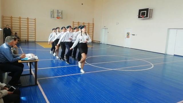 Смотр юнармейских отрядов 2021. Г. Петровск Саратовская область. Выступление МБОУ СОШ №2. смотреть онлайн