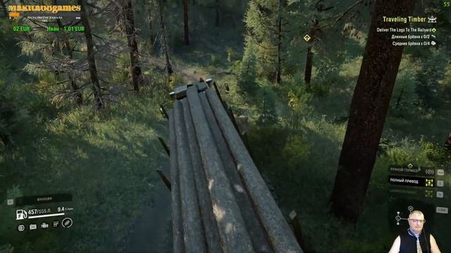 SNOWRUNNER:вторая карта в регионе Highway Haulin 2 , MOD MAP, ПРОХЖДЕНИЕ НА РУССКОМ, часть2