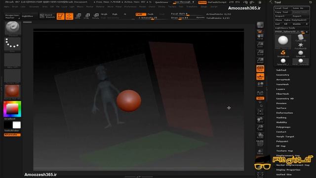 تنظیم تصاویر مرجع در نرم افزار زیبراش (Pixologic ZBrush 4R8) смотреть онлайн