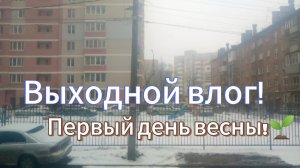 Мой выходной ВЛОГ!/ первый день ВЕСНЫ!)