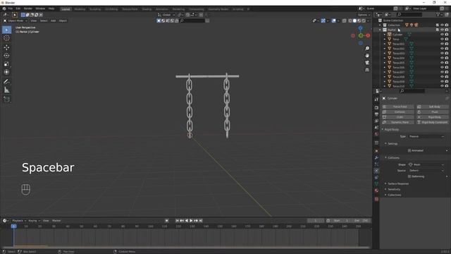 Tutorial Blender 3D - Membuat Animasi Ayunan (Rigid Body Tutorial) смотреть онлайн