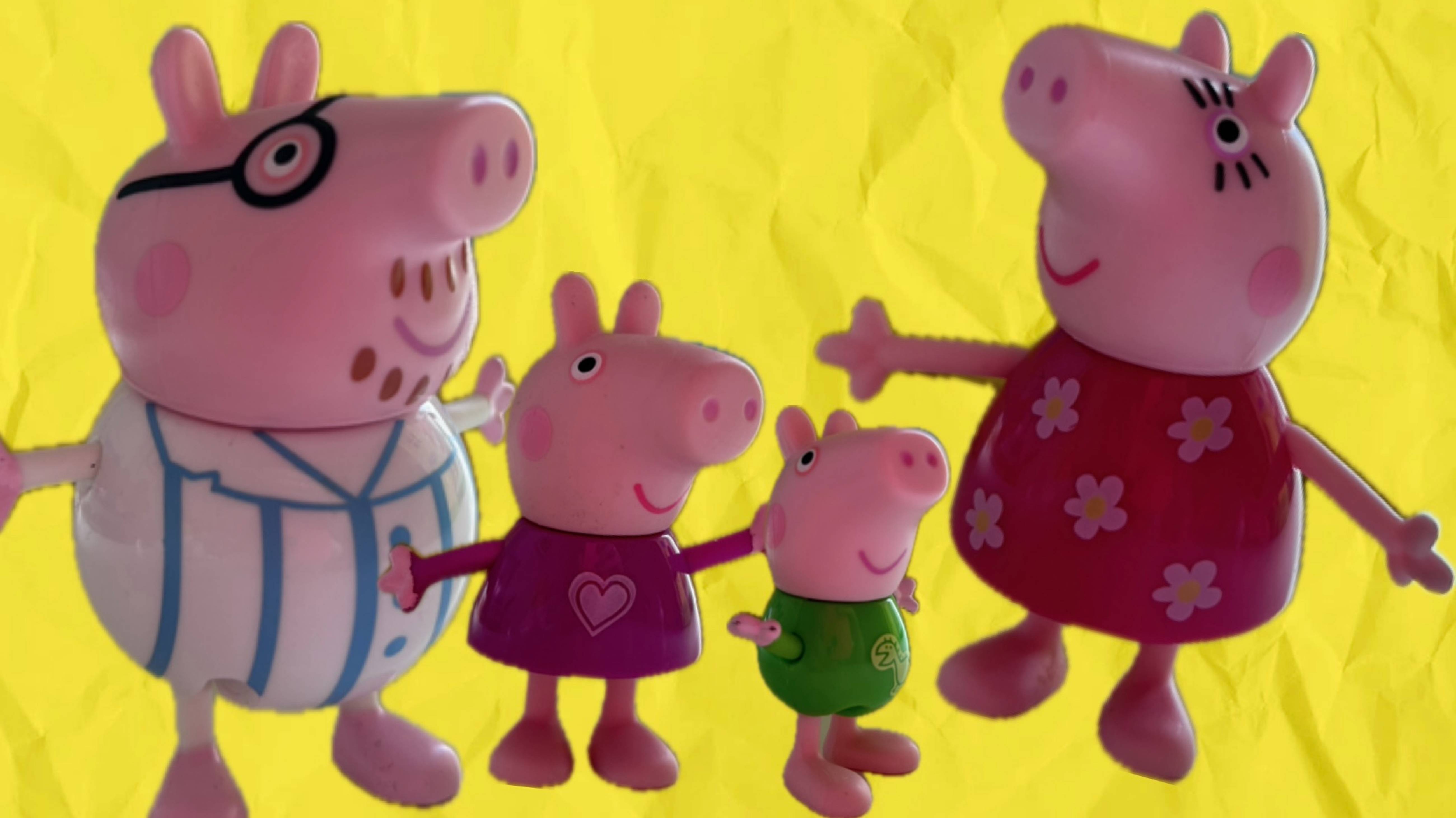 Свинка Пеппа и ее семья,друзья.Все едут в школу.