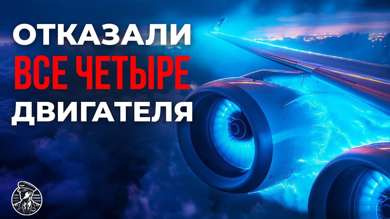 СТРАШНЫЙ СОН ПИЛОТА! Boeing 747 Посреди Океана Без 4 Двигателей! British Airways 009