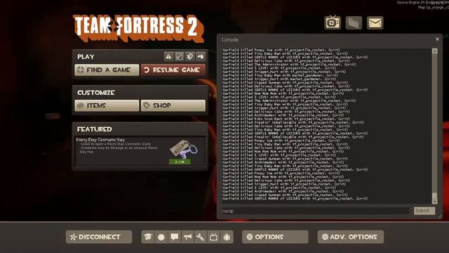 Team Fortress 2 gameplay using cheats with bots part 4 смотреть онлайн