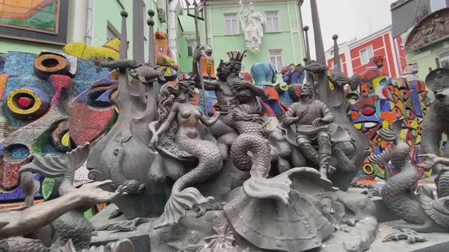 Москва. Музей-мастерская Зураба Церетели. Ч.1 Экспозиция под открытым небом. смотреть онлайн