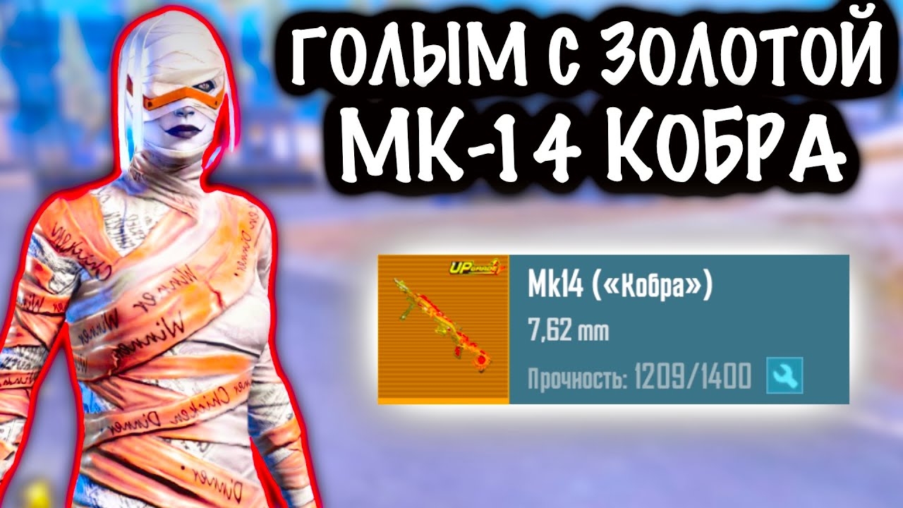 ГОЛЫМ с ЗОЛОТОЙ МК-14 КОБРА до ФУЛЛ 6 | 7 КАРТА МЕТРО Рояль | Metro PUBG Mobile смотреть онлайн