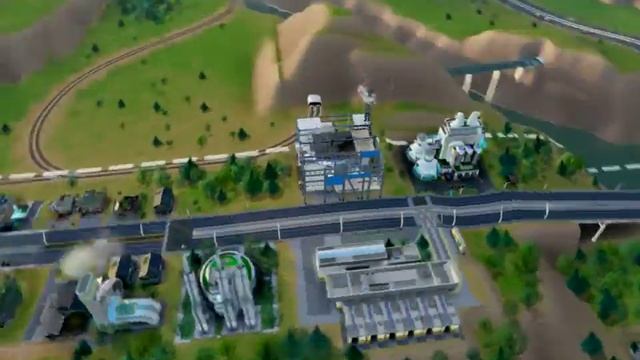 Sim City 2013 1 3город с парком развлечения