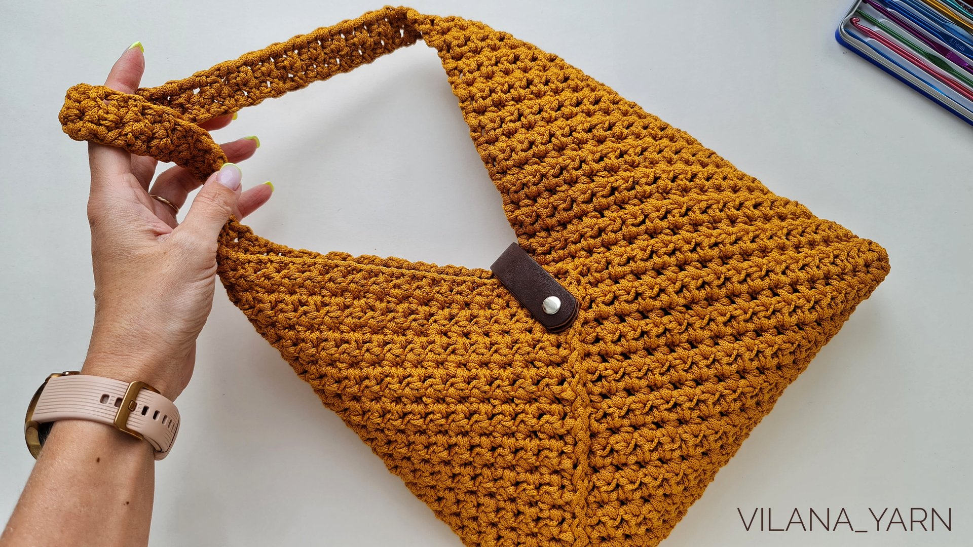 Сумка крючком. Вяжется очень просто! смотреть онлайн