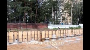 Шпунтовое ограждение. Труба 530 с анкеровкой