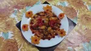 Постное Блюдо! Тофу в Кисло-Сладком Соусе  со Вкусом Мяса!