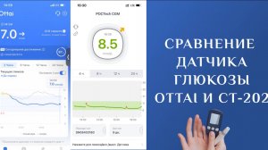 Сравнение датчика глюкозы Ottai и CT-202