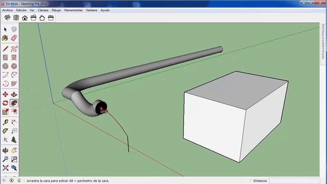 SketchUp 2016 - Herramienta Sigueme - Tutorial Básico 09 - En español смотреть онлайн