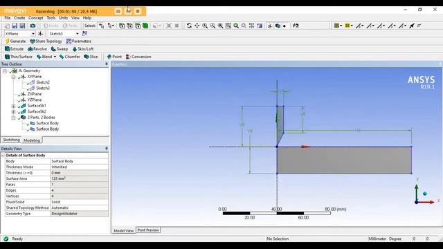 ANSYS Tutorial: Analysis of Axisymmetric Metallic Sheet Penetration using Explicit Dynamics. смотреть онлайн