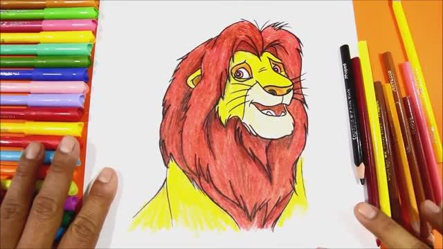 Как нарисовать СИМБУ из Короля Льва (шаг за шагом) смотреть онлайн