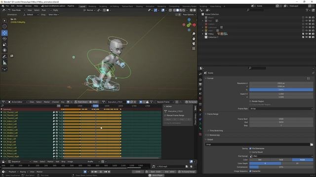 Automatically flip animation poses on multiple keyframes in Blender. Quick Tutorial. смотреть онлайн