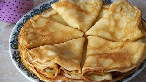 самые ВКУСНЫЕ БЛИНЫ бабушкины!!! тонкие блинчики на молоке получаются всегда смотреть онлайн