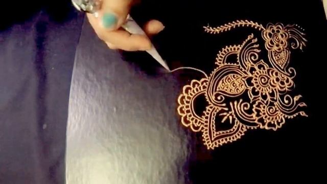 How to Decorate File Folder with Simple Henna Design - Colors Of Henna смотреть онлайн