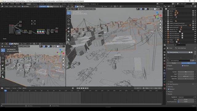 3D informal settlement environment in Blender using modular content смотреть онлайн