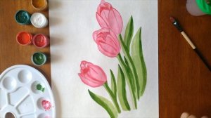 Drawing flowers/Рисунок цветок #art #flowers #живопись #рисунок