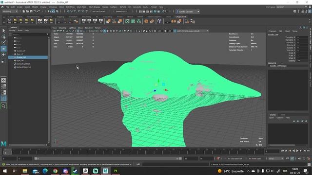 Handsome Goblin Head in Zbrush смотреть онлайн