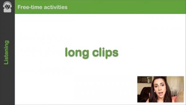 Listening:  free time activities