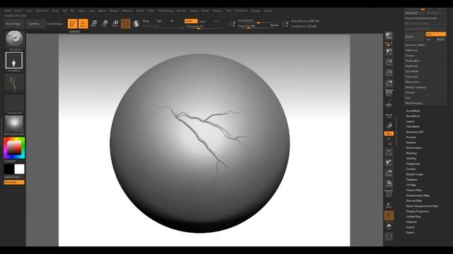 Sculpting Veins in ZBrush. Alphas. смотреть онлайн
