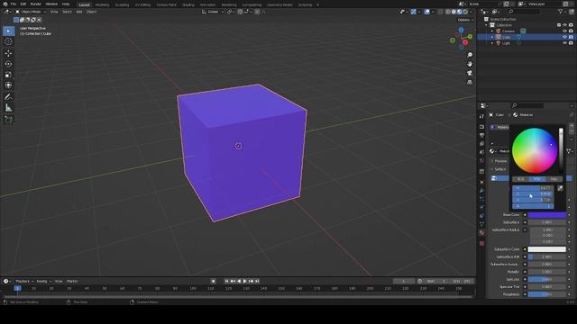 Color an Object in Blender смотреть онлайн