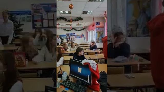 Новогоднее поздравление. 25.12.2021. Школа, Артём. смотреть онлайн