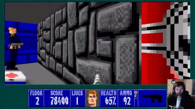 G-Man's Gaming - Wolfenstein 3D Part 16 - Room of Doom