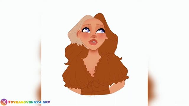 Digital Painting Process/Procreate/Anna Tsykanovskaya смотреть онлайн