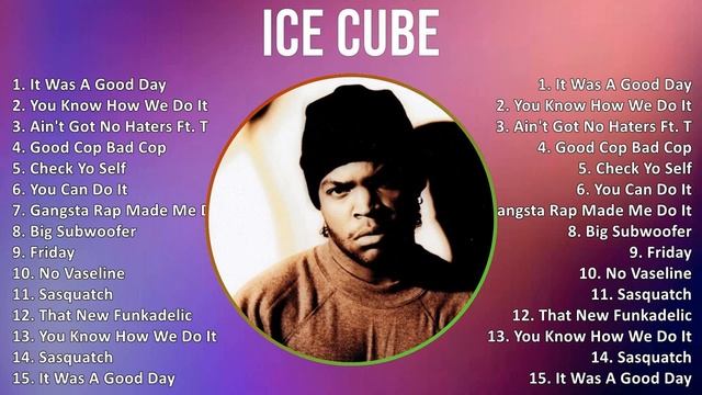 I c e C u b e 2024 MIX Songs Collection ~ 1980s Music ~ Top Rap, Gangsta Rap, Golden Age, West C... смотреть онлайн