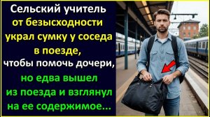 От безысходности украл сумку у соседа в поезде, чтобы помочь дочери, а взглянув на ее содержимое.