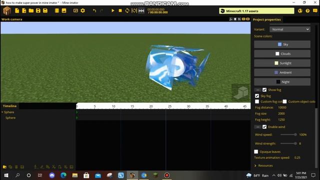 How to make super powers in Mine Imator... смотреть онлайн