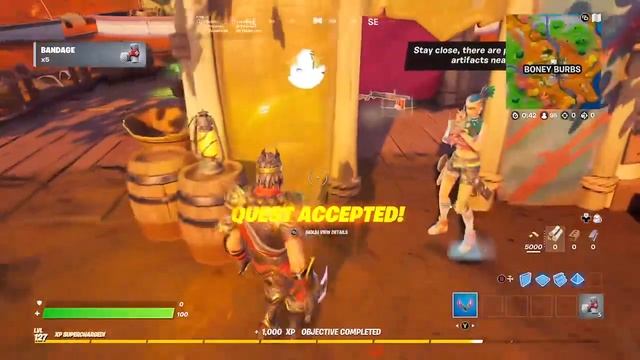 Find Tarana epic challenge quest Fortnite Battle Royale Chapter 2 Season 6 смотреть онлайн