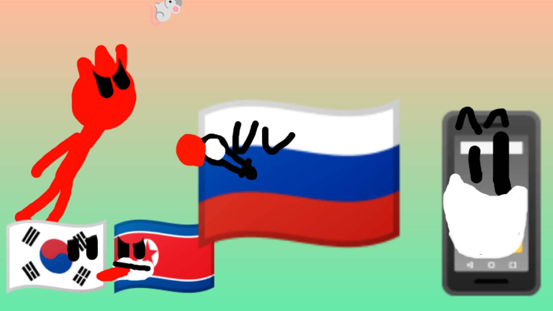 Государственные  флажки 7 серия юмористы