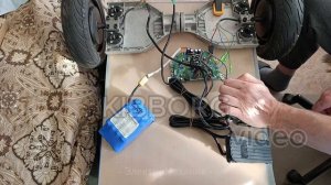 №91 Комплект для машинки с педалями, 4 скорости, задняя и тормоз. Прошивка платы гироскутера.