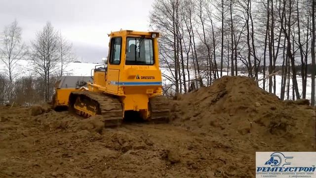 Бульдозер DRESSTA TD-10M LGP с увеличенным отвалом и на широких гусеницах с башмаком 610мм. смотреть онлайн