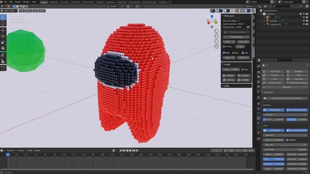 Blender Tutorial: Particle Molecular Simulation with Baked Textures смотреть онлайн